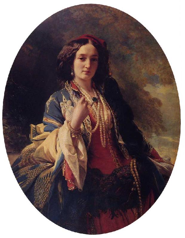 Franz Xaver Winterhalter Katarzyna Branicka, Countess Potocka Germany oil painting art